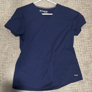 Women’s Grey's Anatomy Barco Navy V-Neck Medical Scrub Top